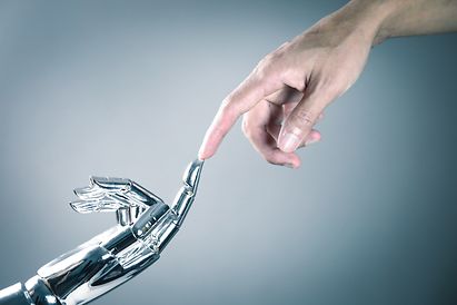 artificial intelligence, connection human and machine